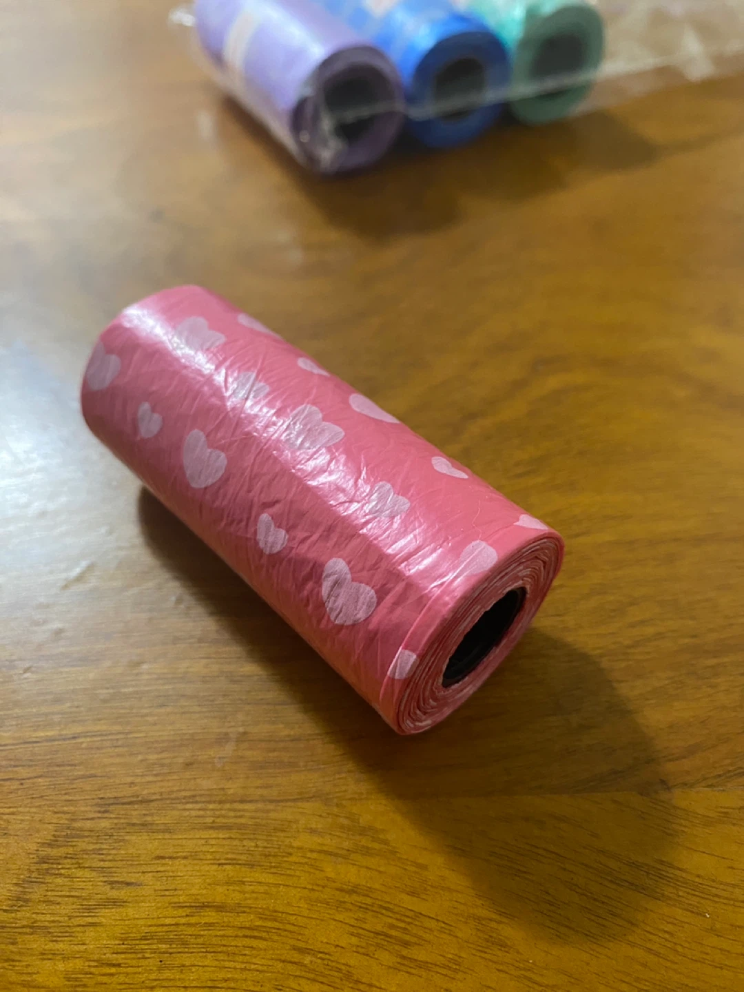 Dog Poop Bags – 4 Rolls (Mostly New) – Mixed Colours - photo 2