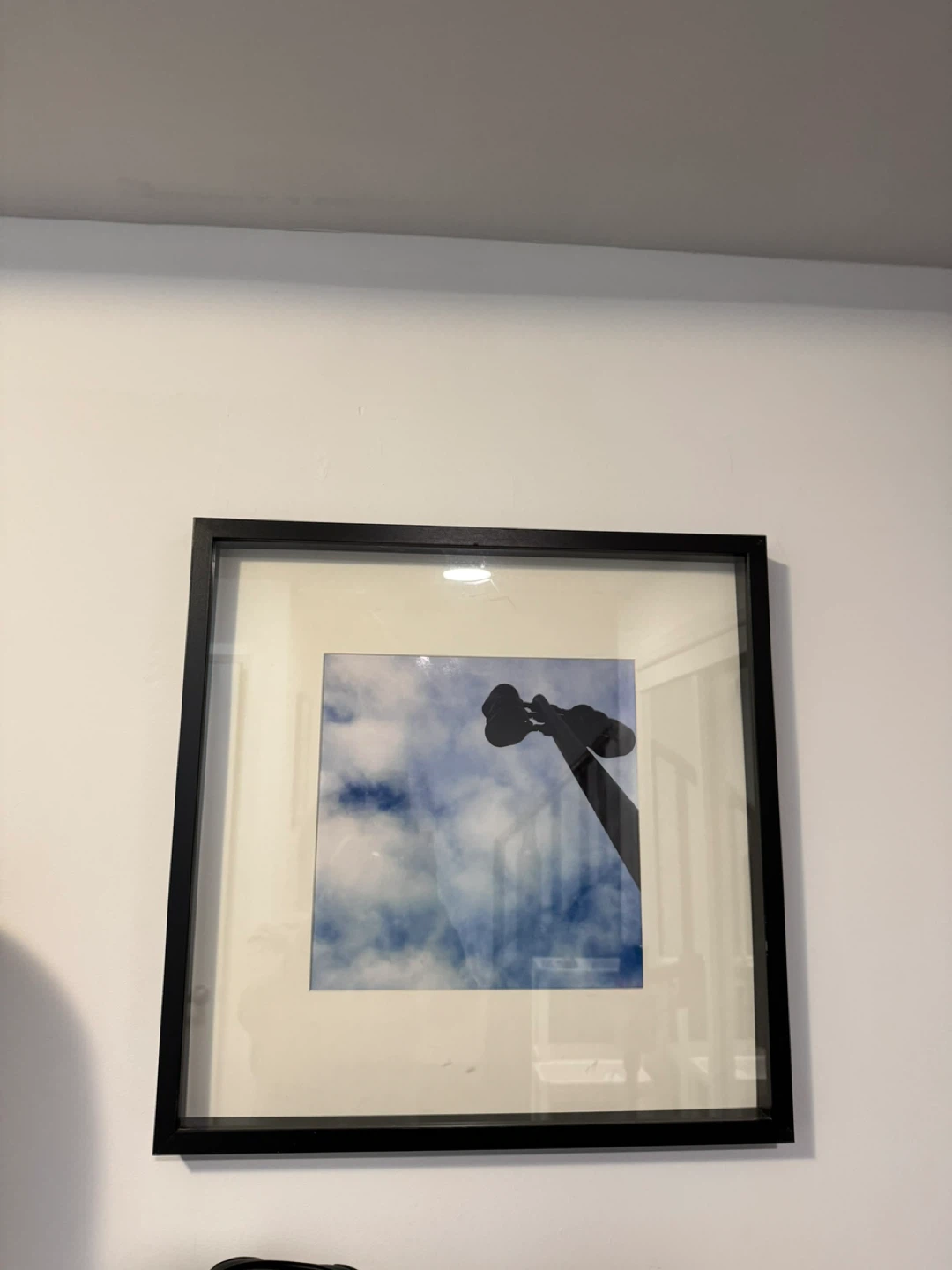 Set of 3 items. Framed Print of Cityscape and Sky
