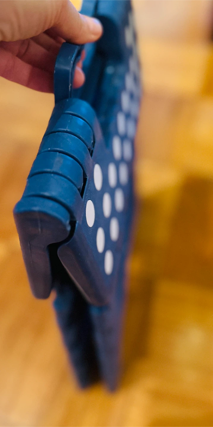 Blue Folding Step Stool with White Polka Dots - photo 3