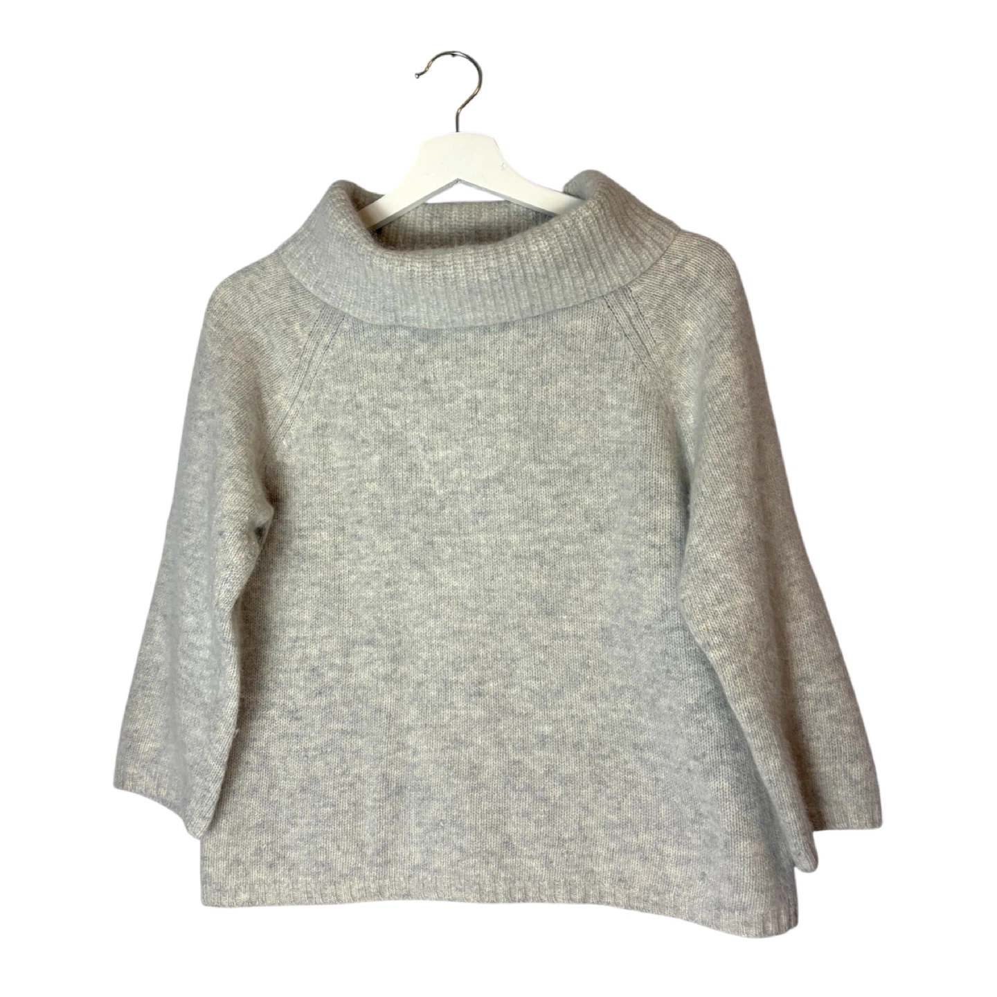 Rafaella Vintage Angora Wool Blend Sweater Size Large Grey