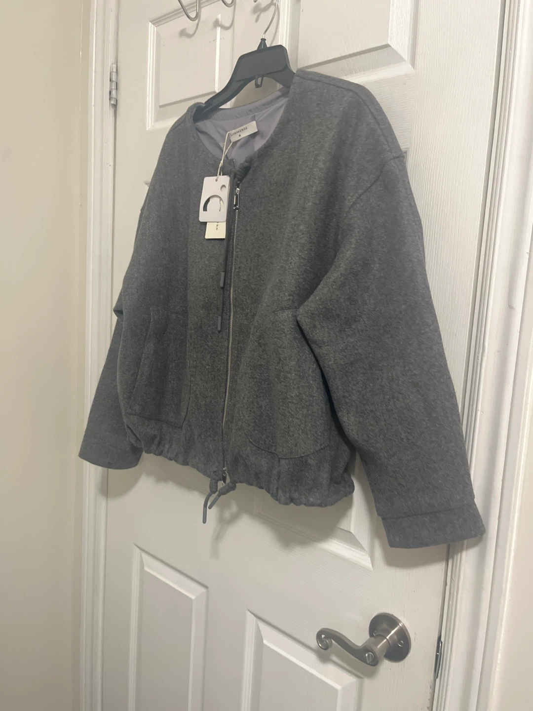 COMMENSE Grey Bomber Jacket Size M - photo 4
