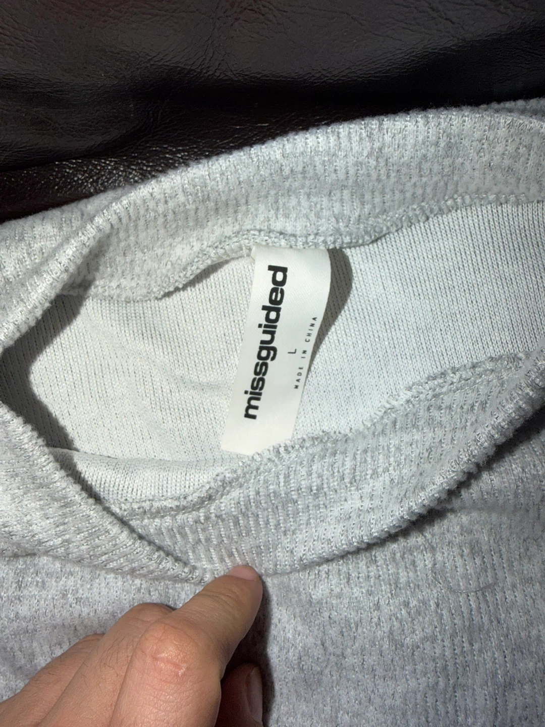 Missguided Grey Sweater Size L - photo 4