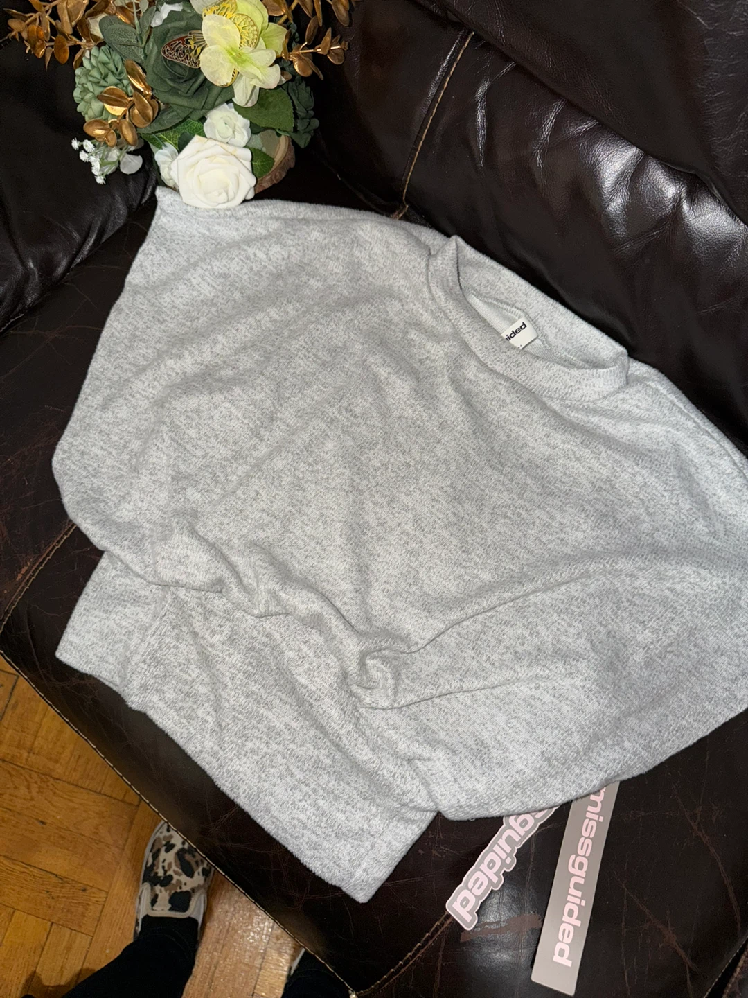 Missguided Grey Sweater Size L - photo 2