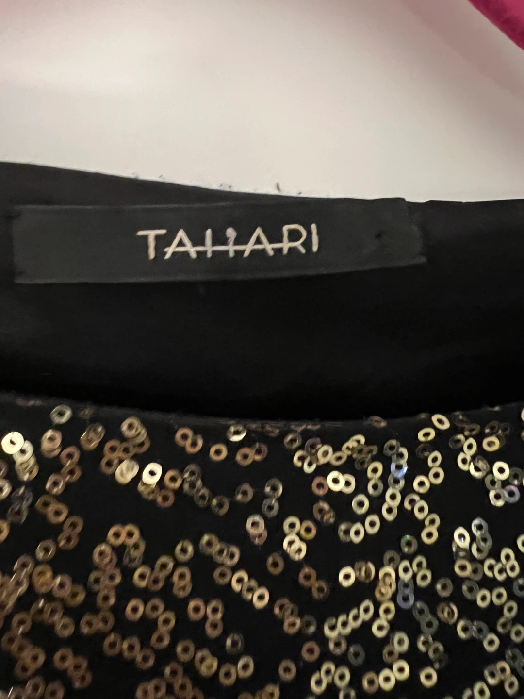 Tahari Women's Black & Gold Sequin Dress - photo 3