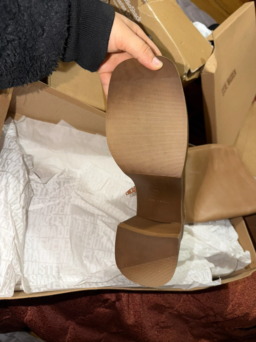 Steve Madden Women's Tan Knee-High Platform Boots - photo 5
