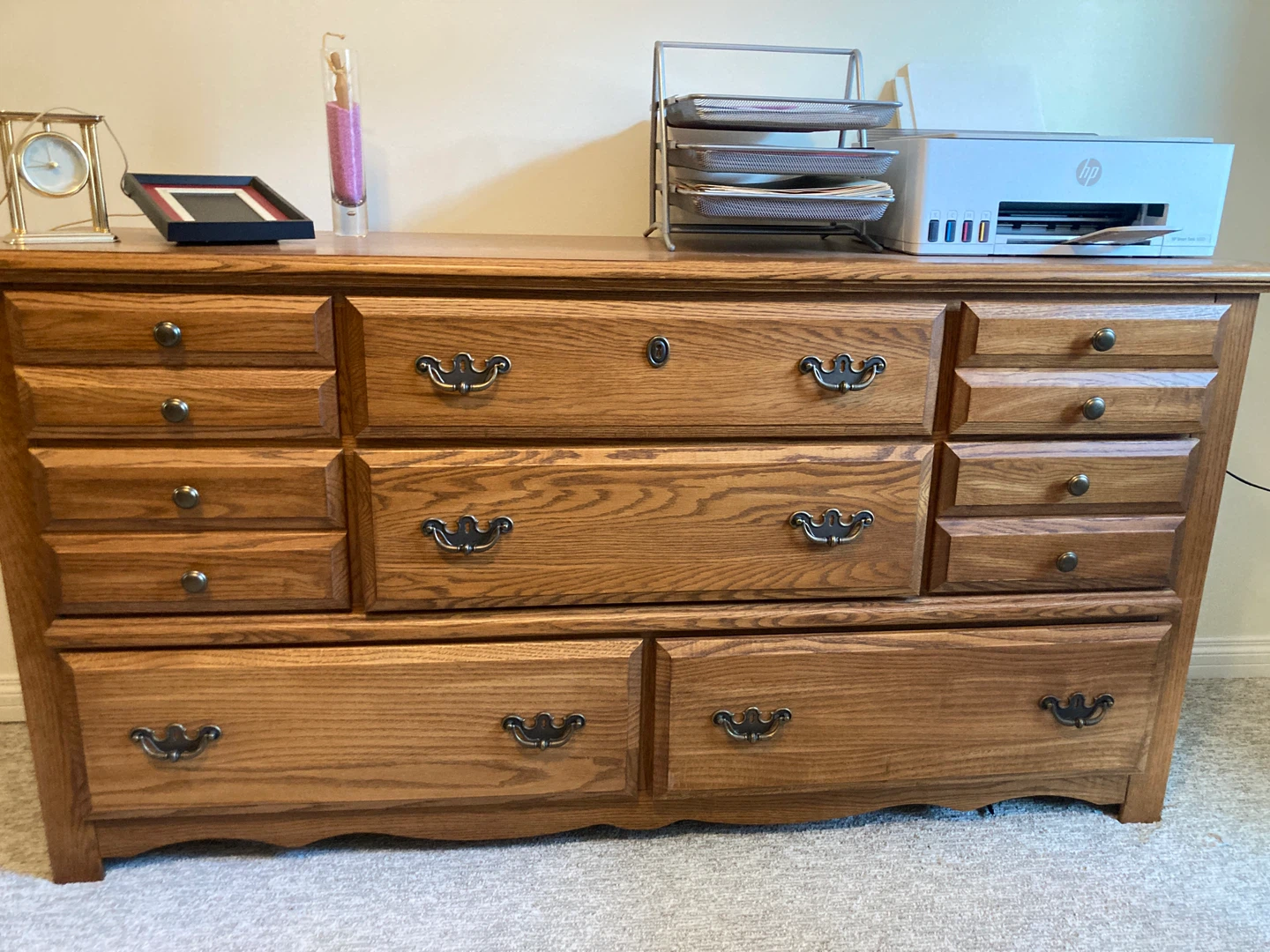 Solid Oak Dresser - photo 3