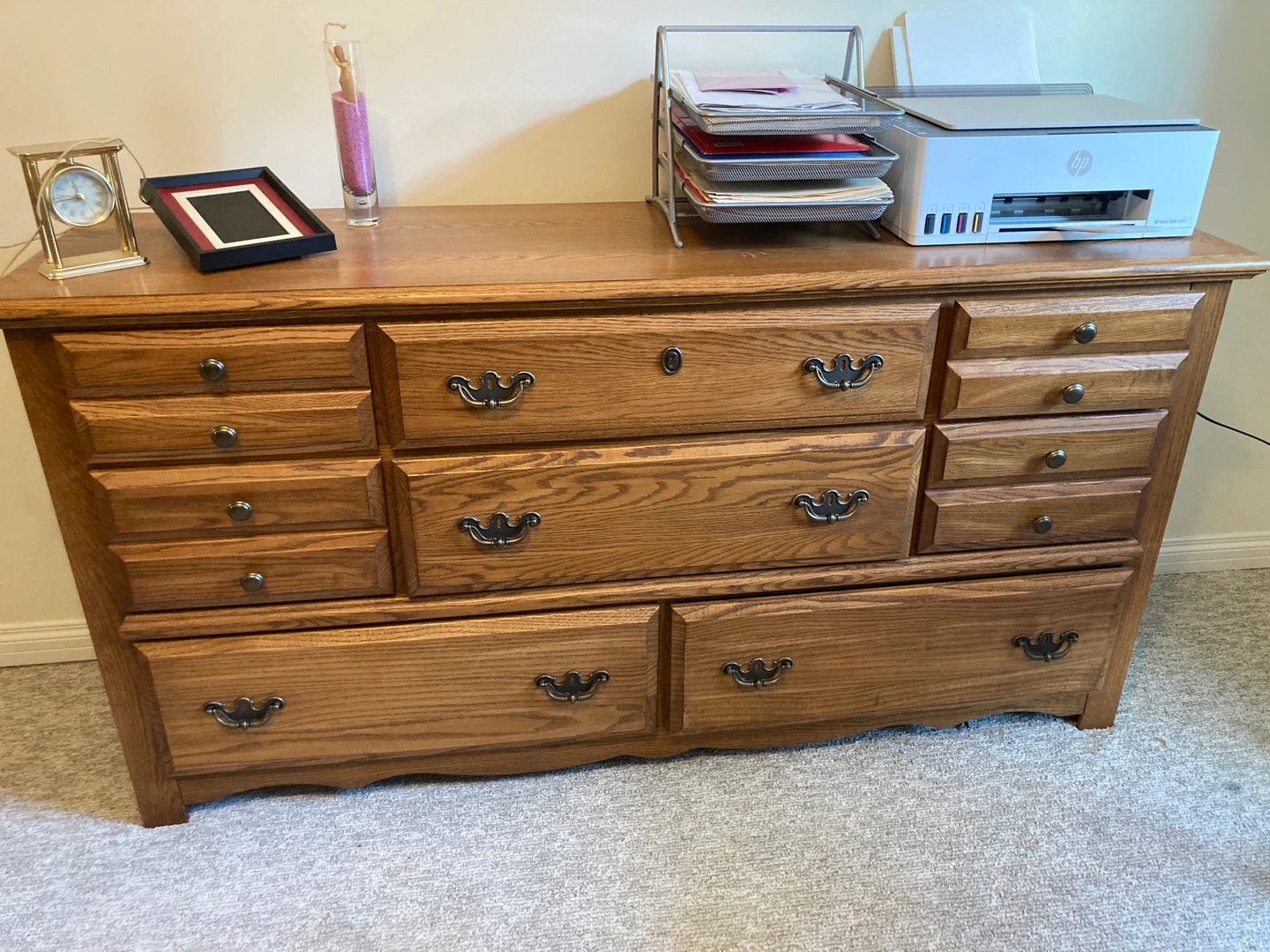 Solid Oak Dresser - photo 2