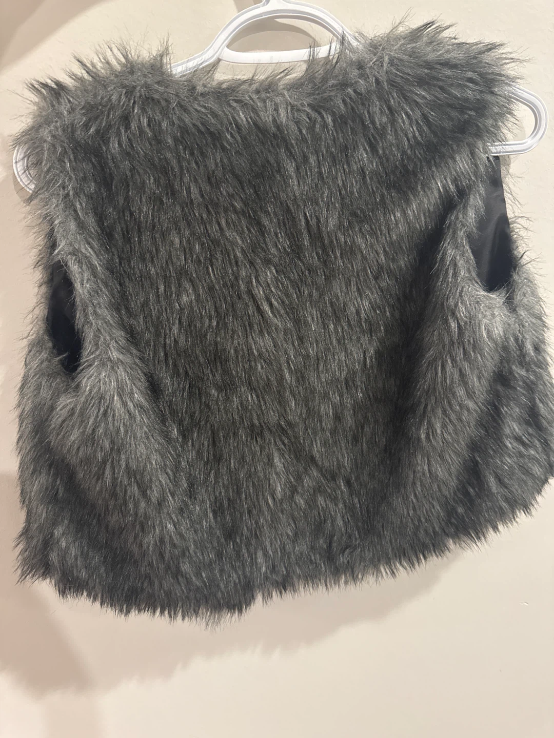 Grey Faux Fur Vest - Lanshifei - photo 3