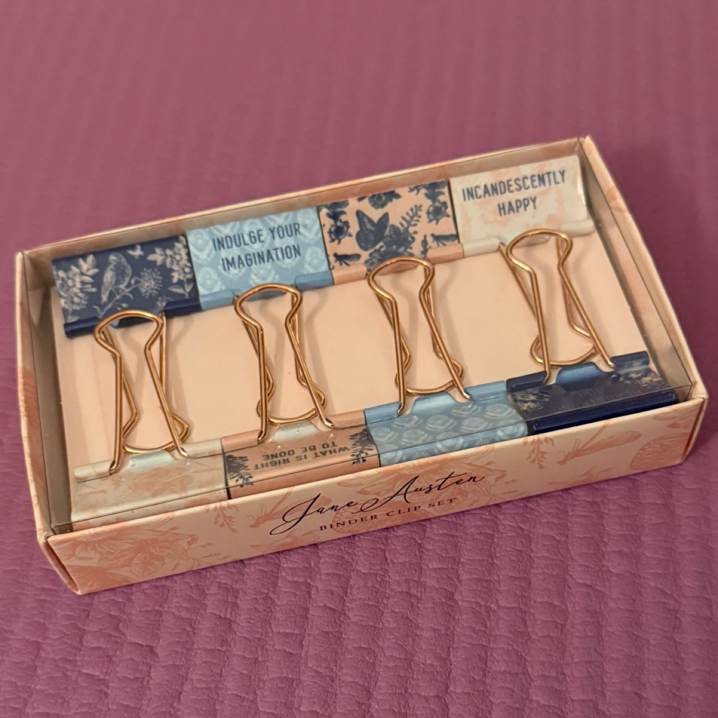 Jane Austen Binder Clips Set of 8 🏆