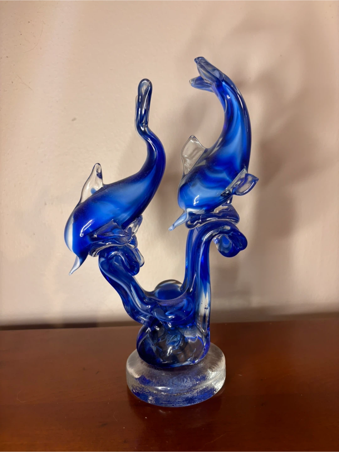 Glass Dolphin Figurine – Handcrafted Decorative Sculpture - photo 3