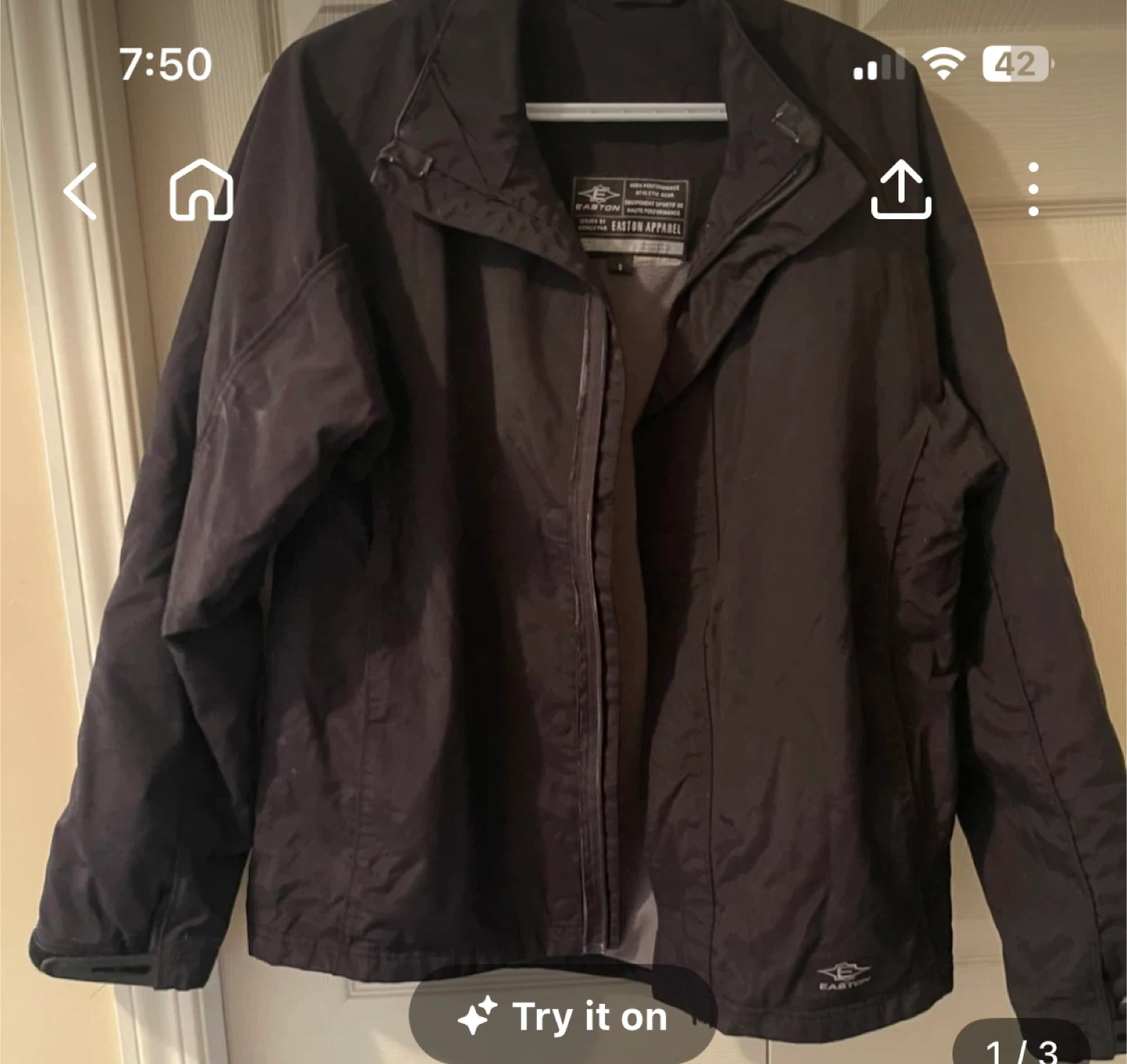 🏆 Eddie Bauer Men's Small Black Jacket