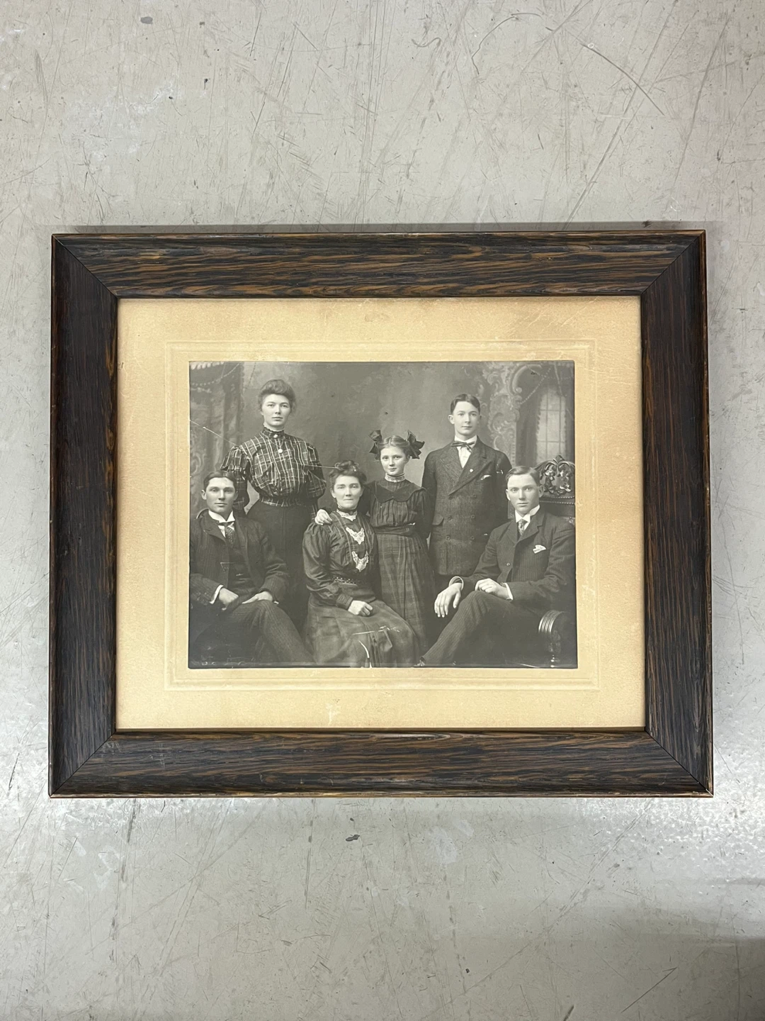Framed Vintage Family Portrait