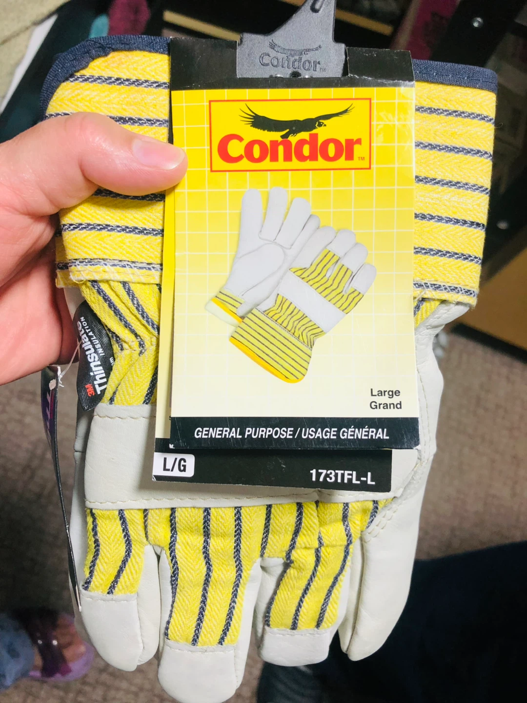 🏆 Condor General Purpose Work Gloves - Large