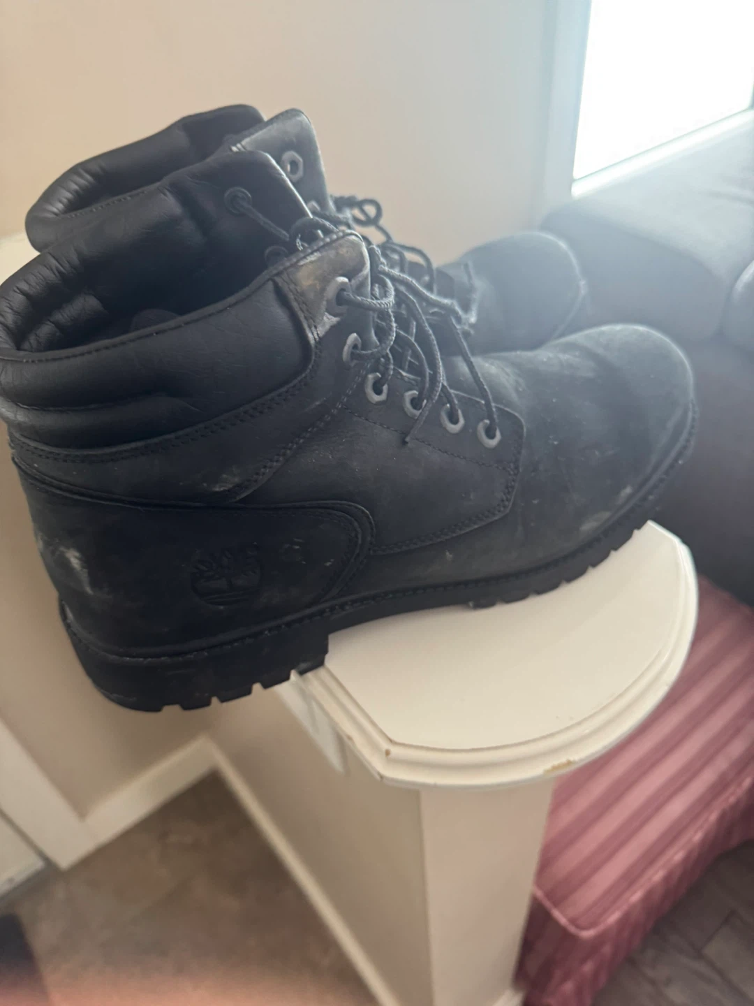 Timberland Black Lace-Up Boots - Men's Size 10