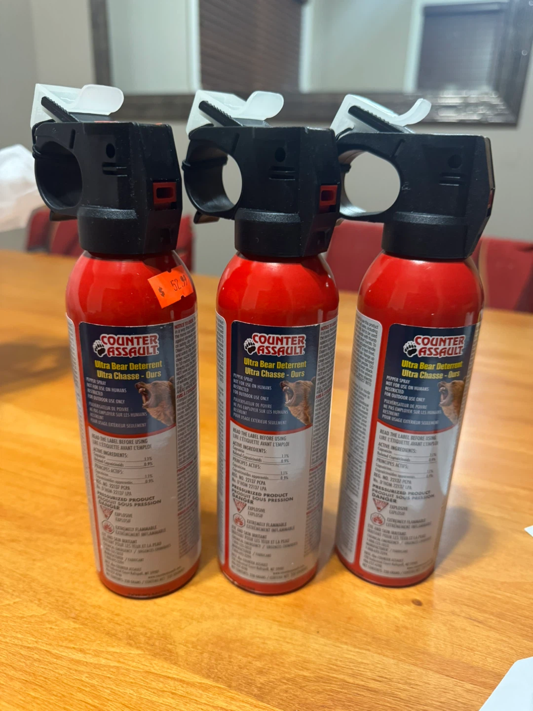 Counter Assault Ultra Bear Deterrent Pepper Spray (3 Pack)