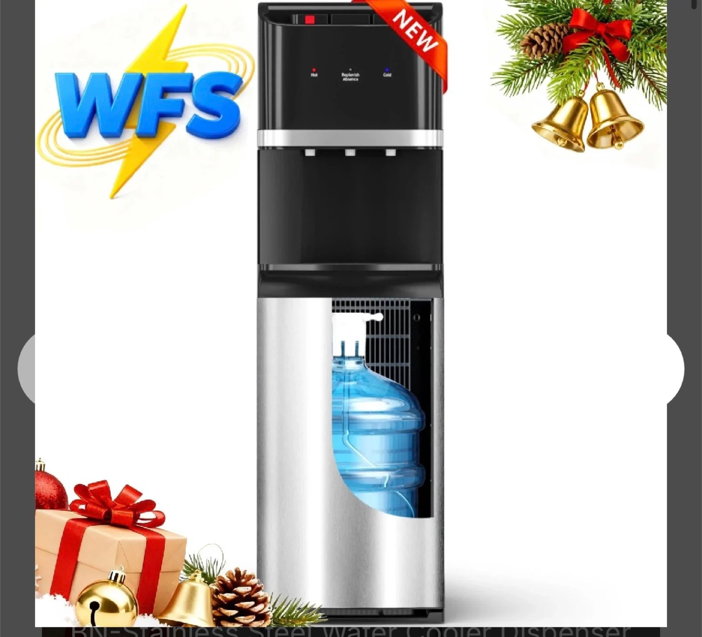 Bottom Loading Water Dispenser - Stainless Steel