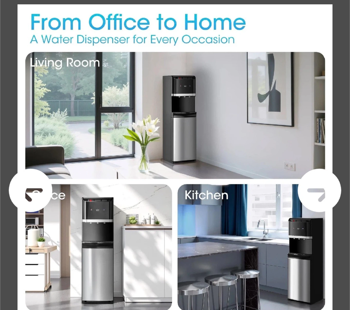 Bottom Loading Water Dispenser - Stainless Steel - photo 2