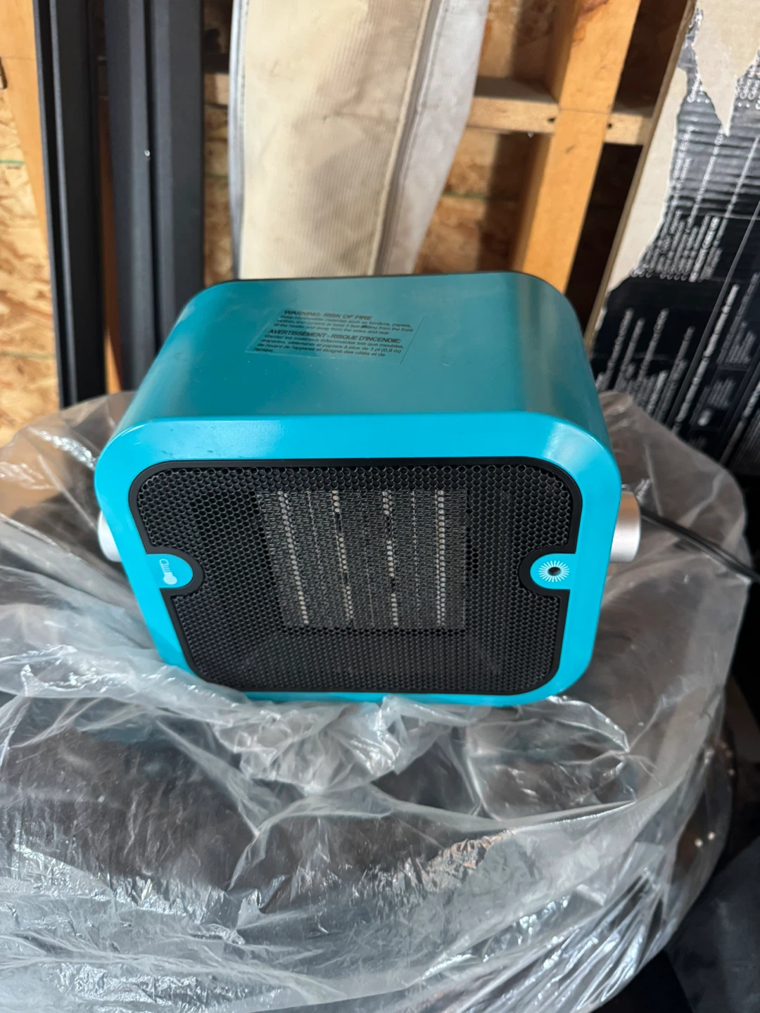 Blue Portable Electric Heater