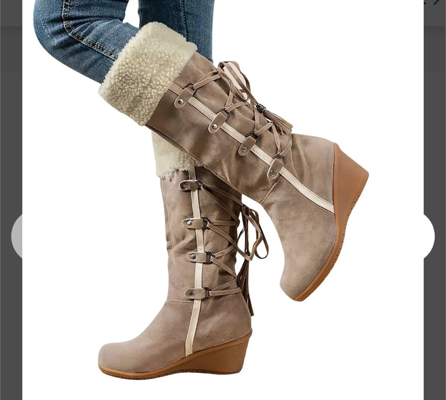 Women's Wedge Heel Winter Boots