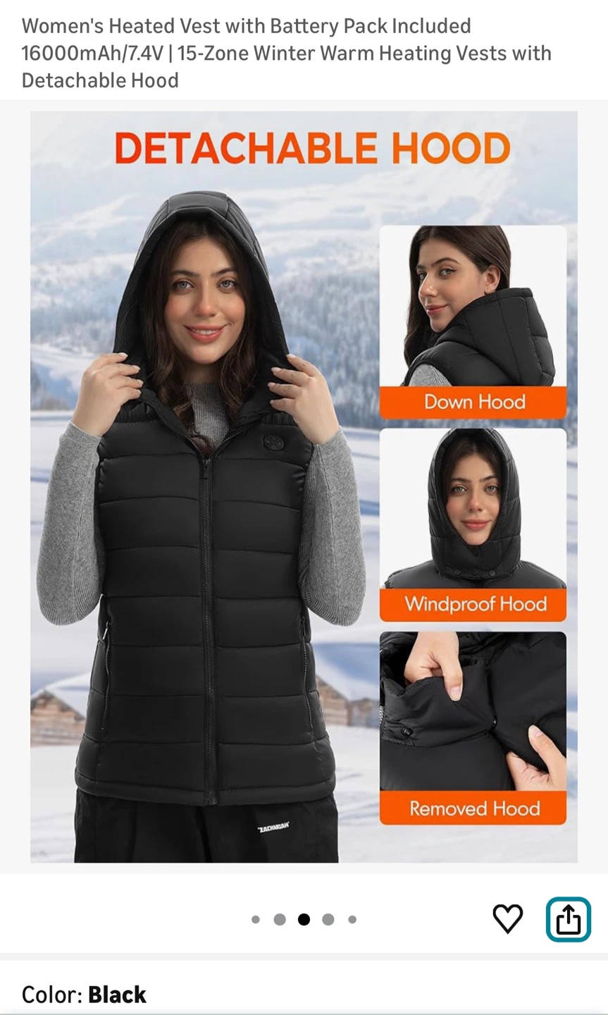 Brand New Women's Heated Vest -  Large Size - photo 4