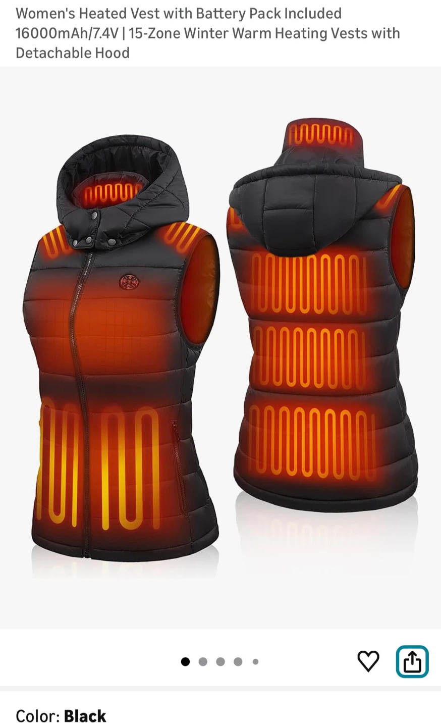 Brand New Women's Heated Vest -  Large Size