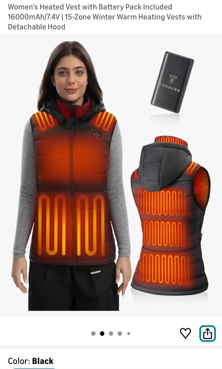 Brand New Women's Heated Vest -  Large Size - photo 2