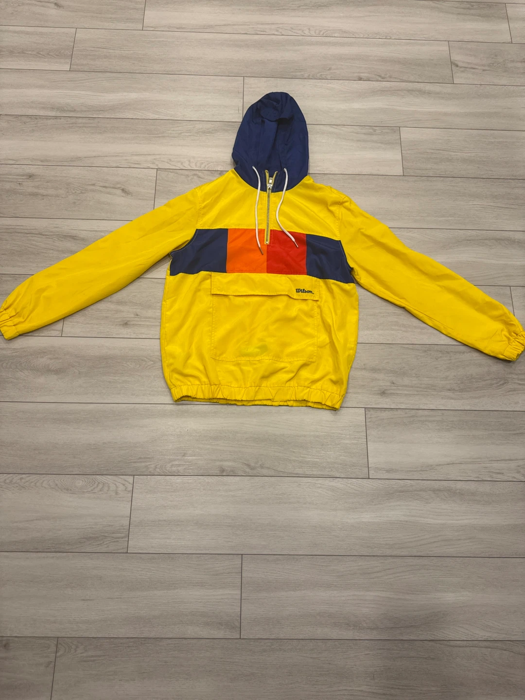 Wilson Colour Block Hooded Windbreaker Jacket