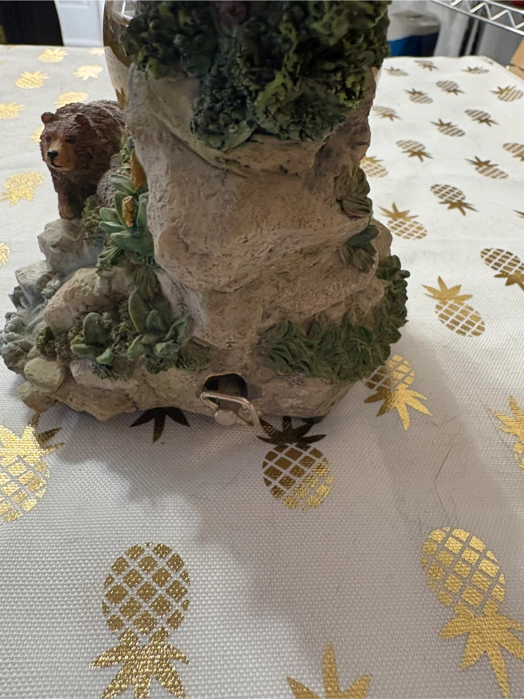 Wolf and Bear Scene Snow Globe - photo 4
