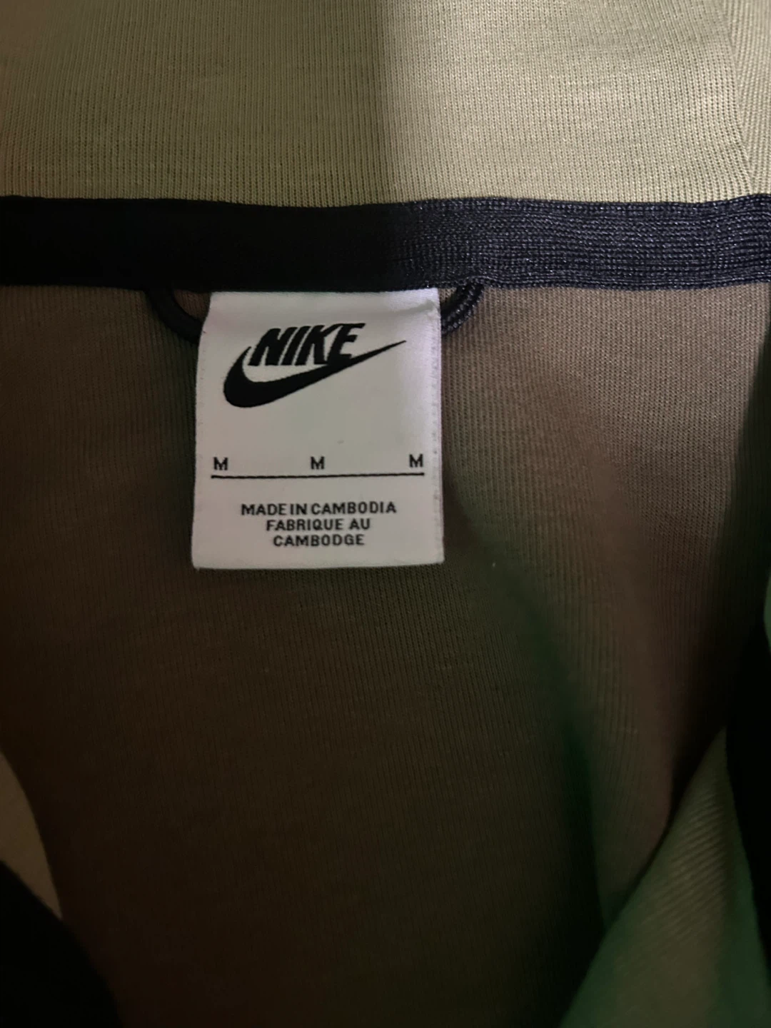 Nike Tech Fleece Full Zip Hoodie Jacket Khaki Green Size Medium - photo 2