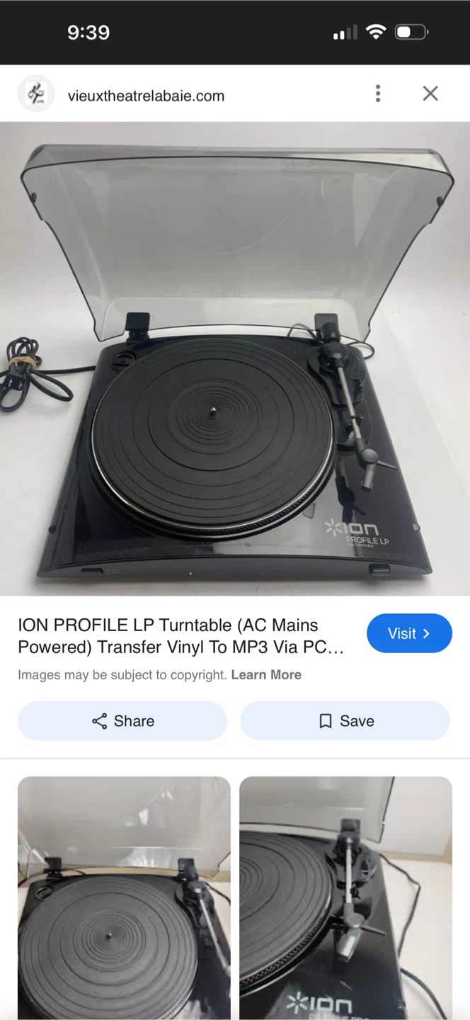 ION PROFILE LP USB Turntable