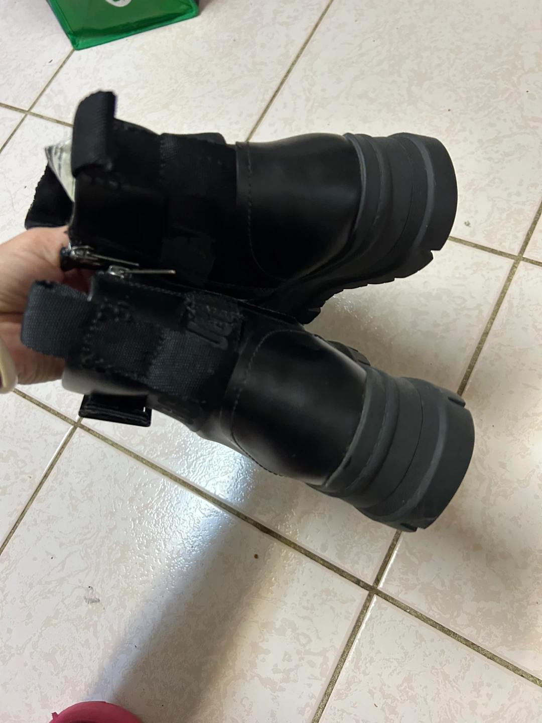 UGG Black Leather Platform Boots - photo 3