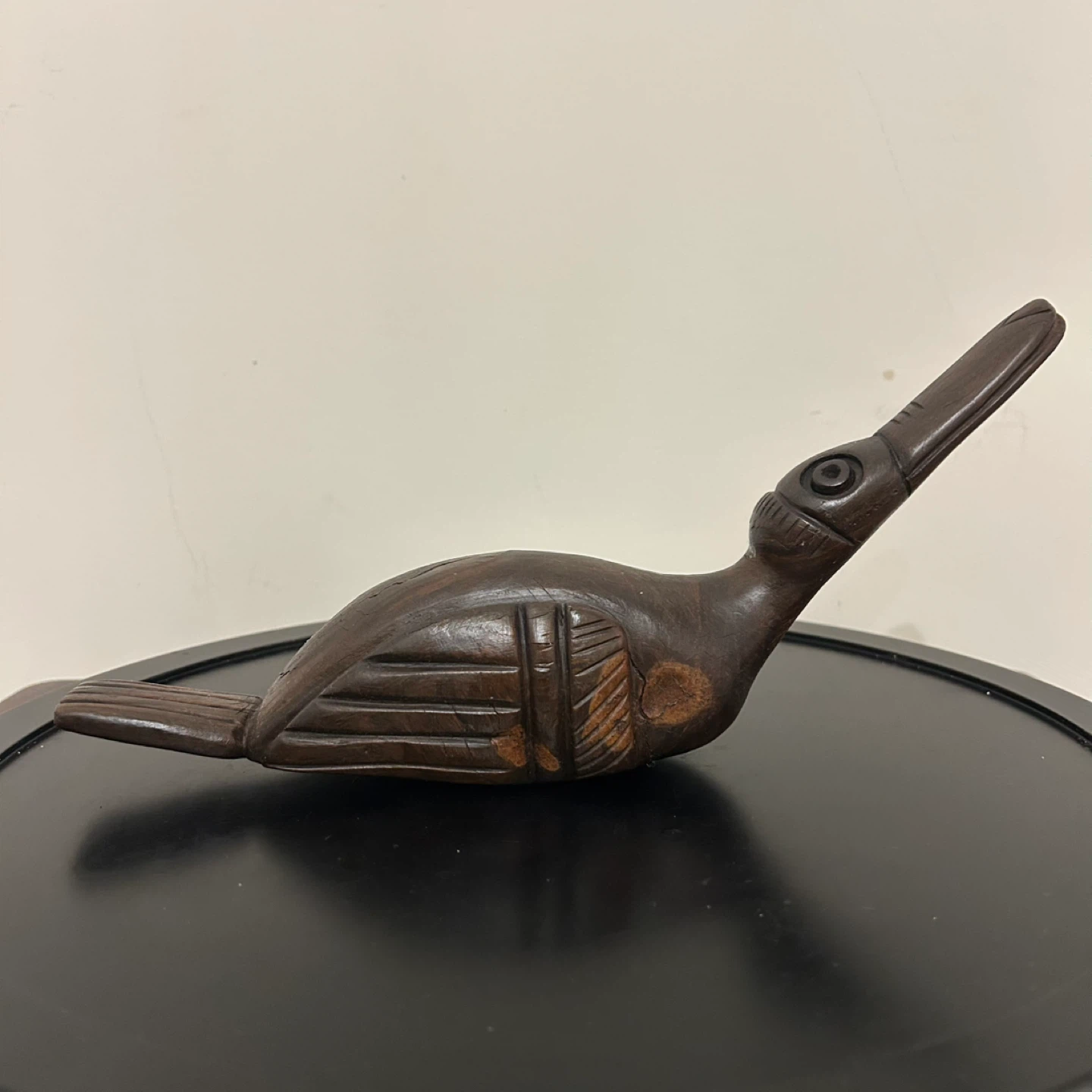 Antique Primitive Hand-Carved Wooden Duck Tribal Folk Art AS-IS🏆