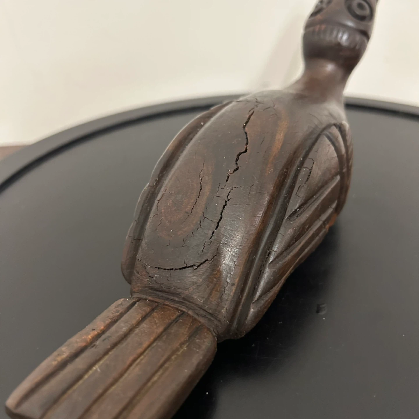 Antique Primitive Hand-Carved Wooden Duck Tribal Folk Art AS-IS🏆 - photo 3