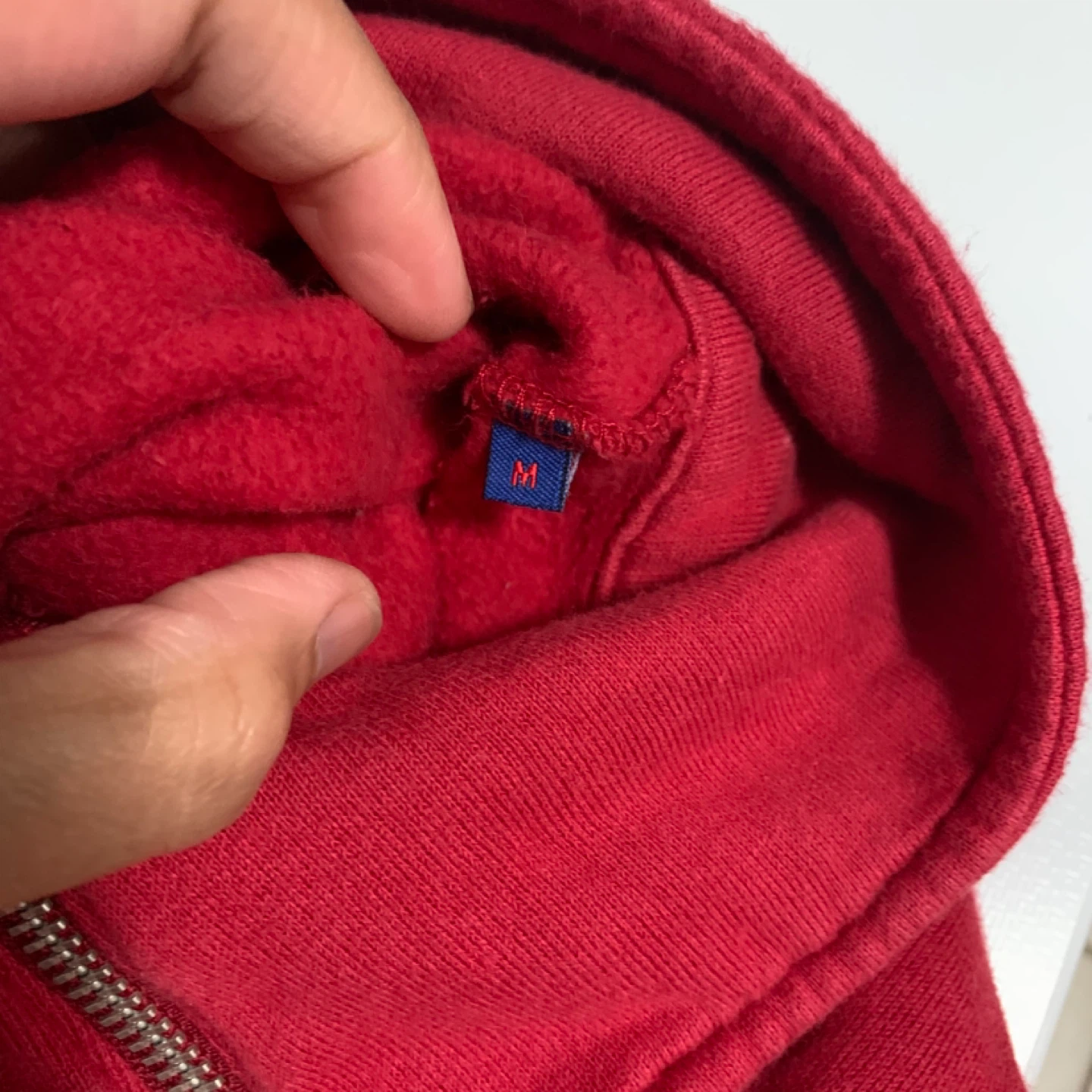 Vintage  Replay Red Zip-Up Hoodie - photo 4