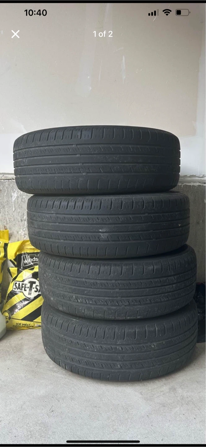 Set of 4 Tires on Rims