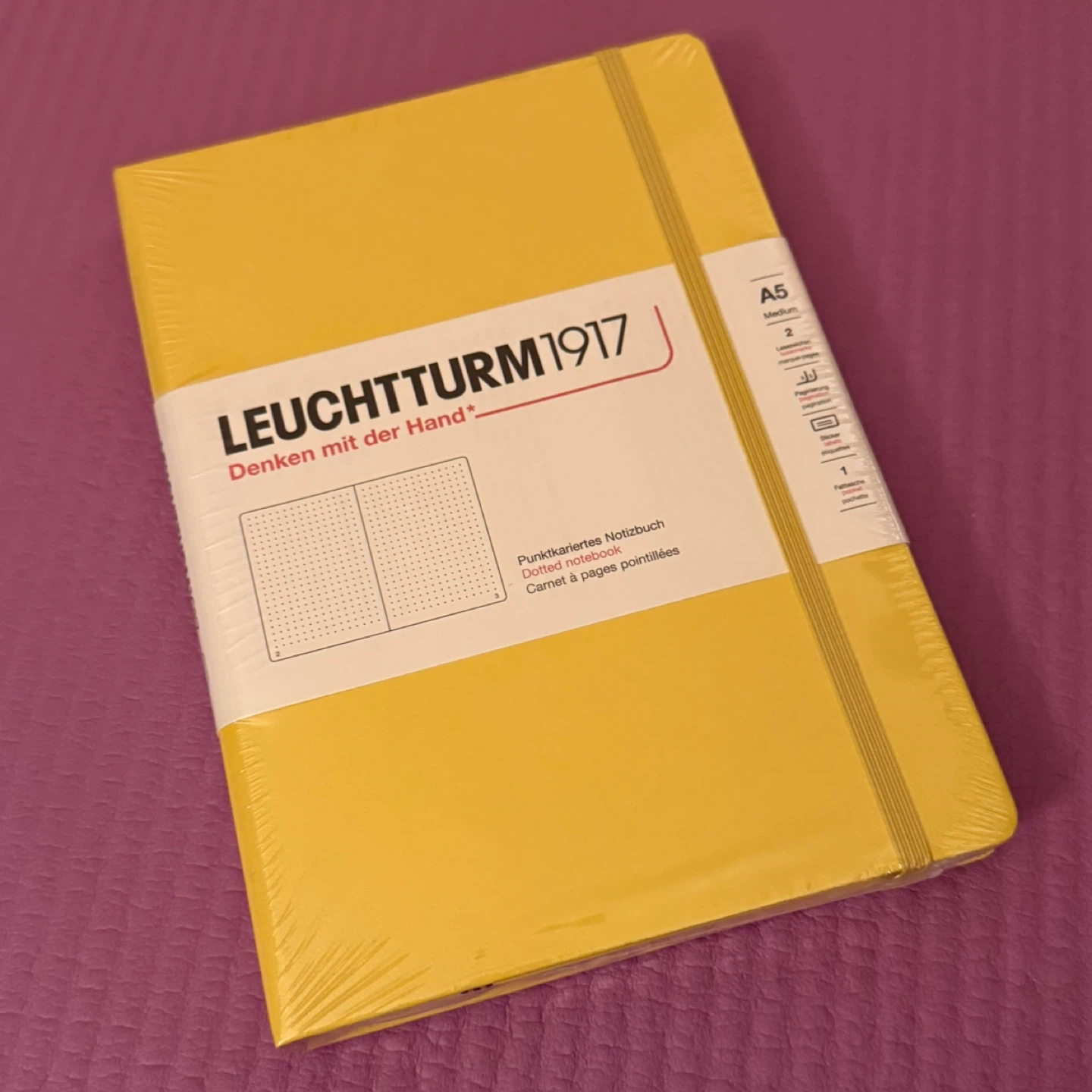 LEUCHTTURM1917 A5 Dot Grid Notebook - Yellow 🏆