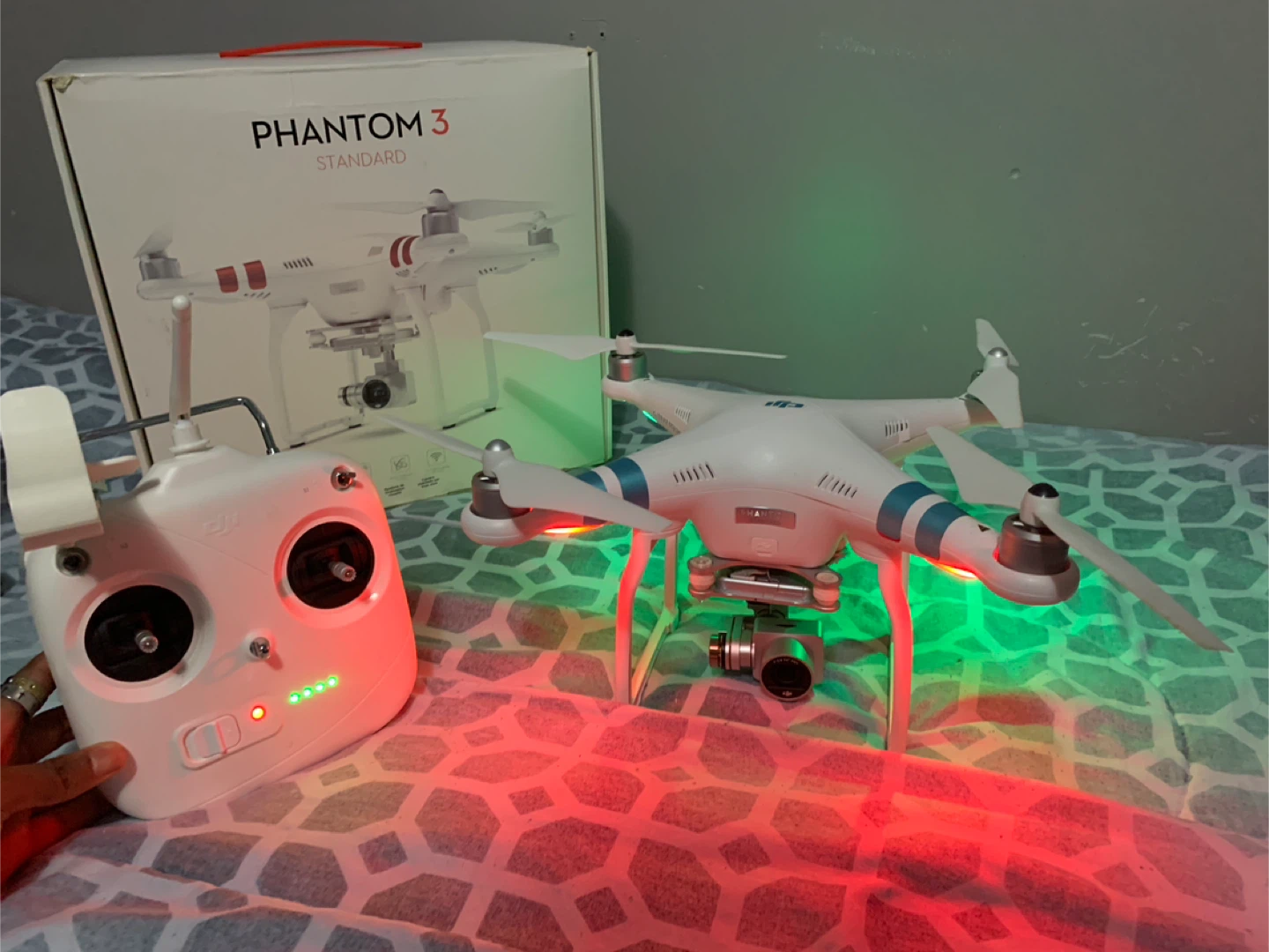 DJI Phantom 3 Standard Drone with Controller and Accessories