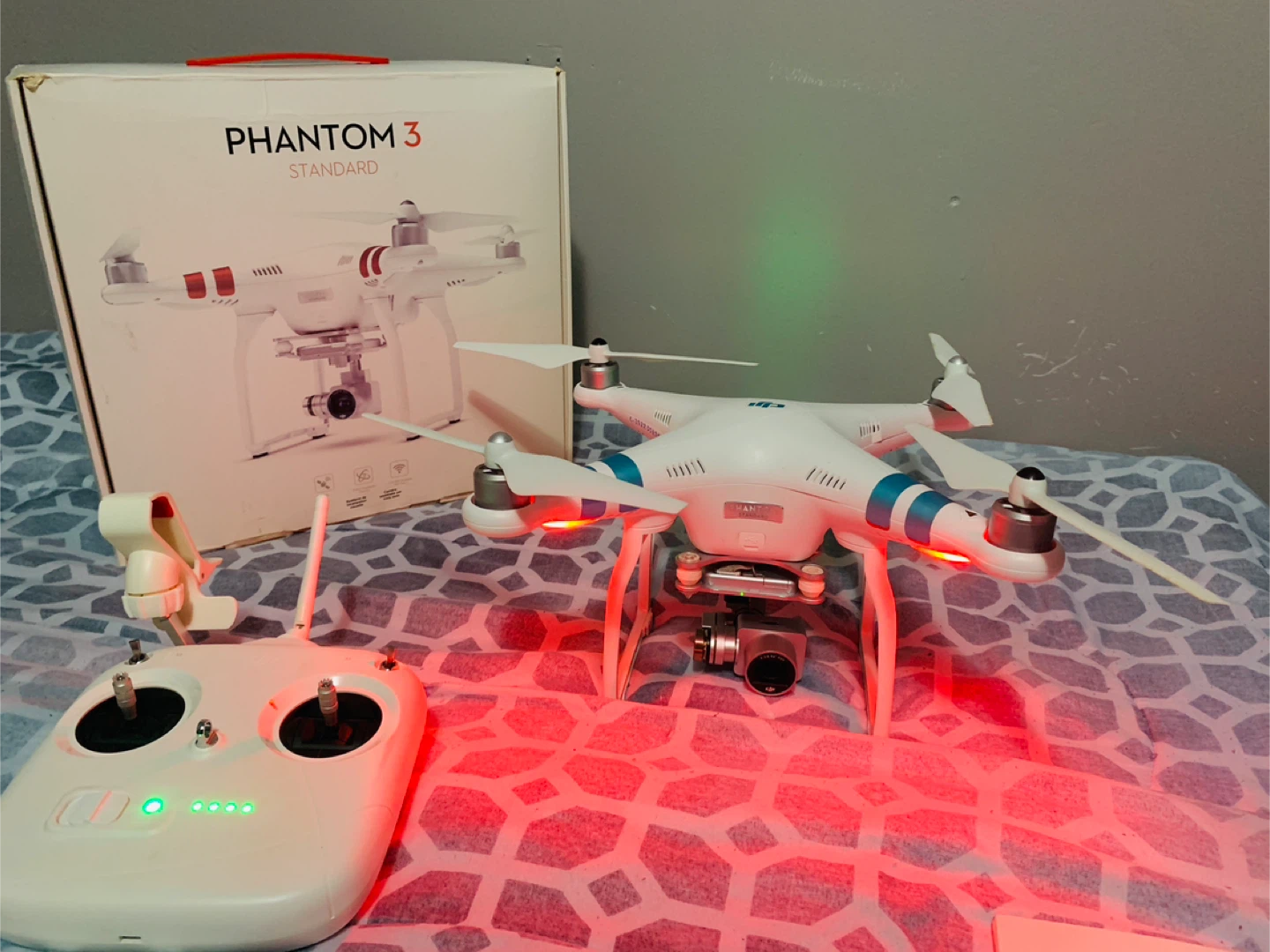 DJI Phantom 3 Standard Drone with Controller and Accessories - photo 4