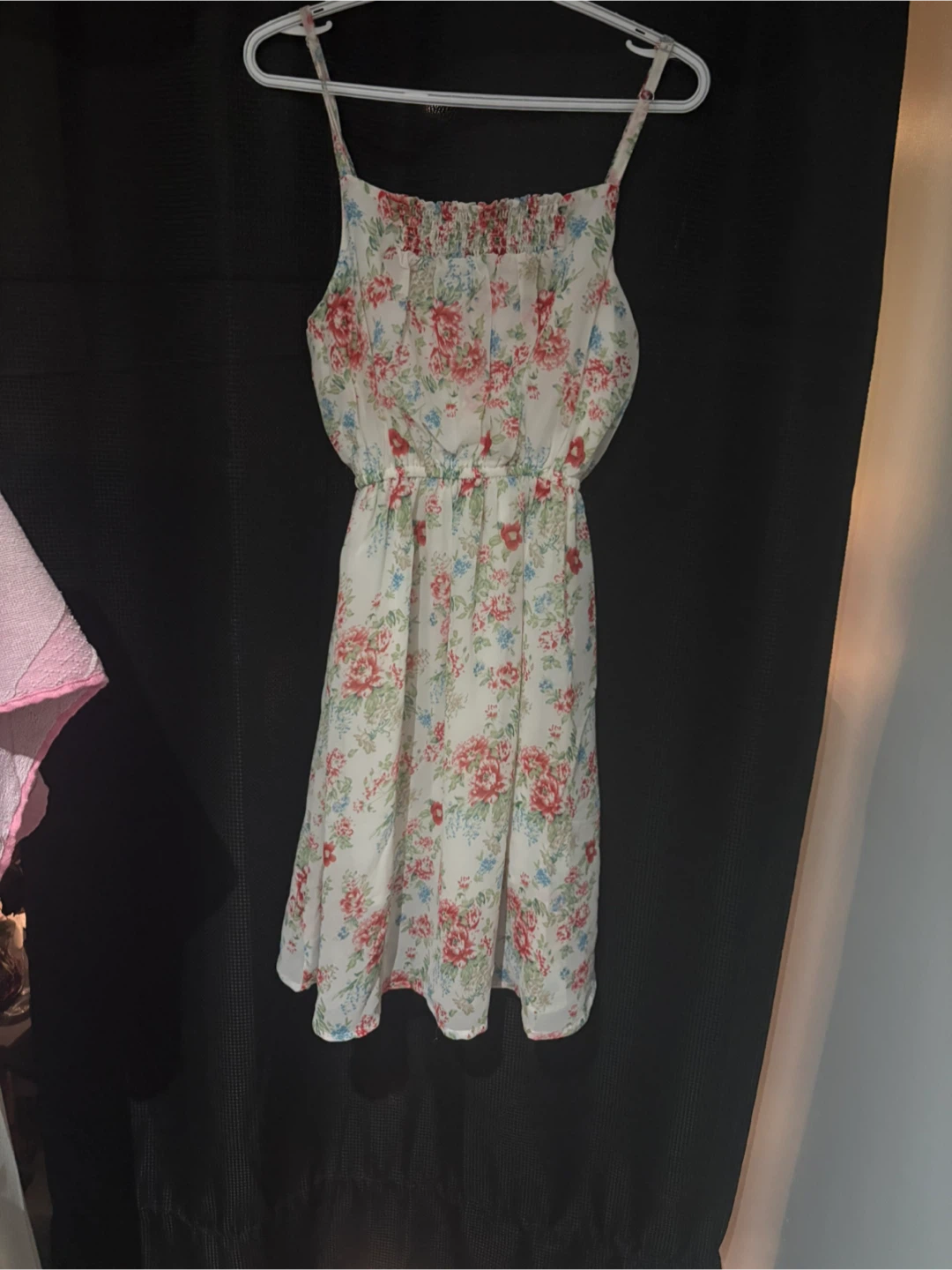 Floral Print Sheer Button-Up Jacket and Dress Set - photo 2
