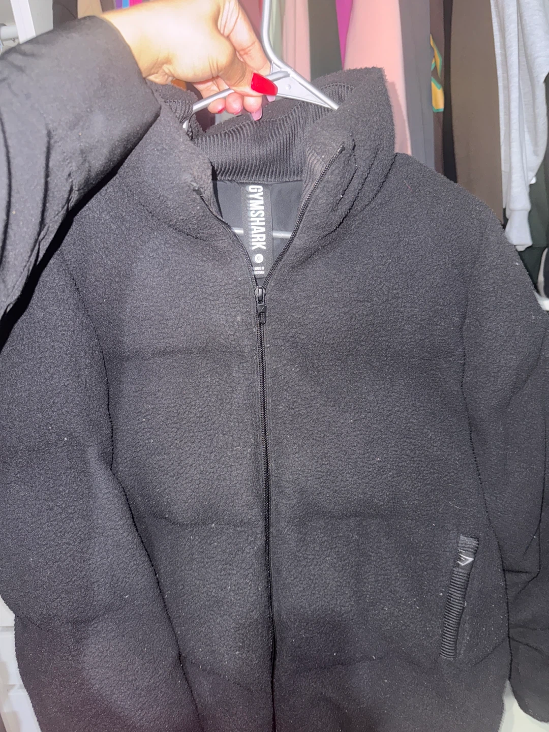 Gymshark Black Fleece Jacket
