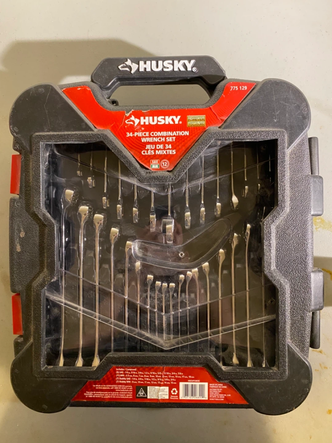 Husky 34-Piece Combination Wrench Set