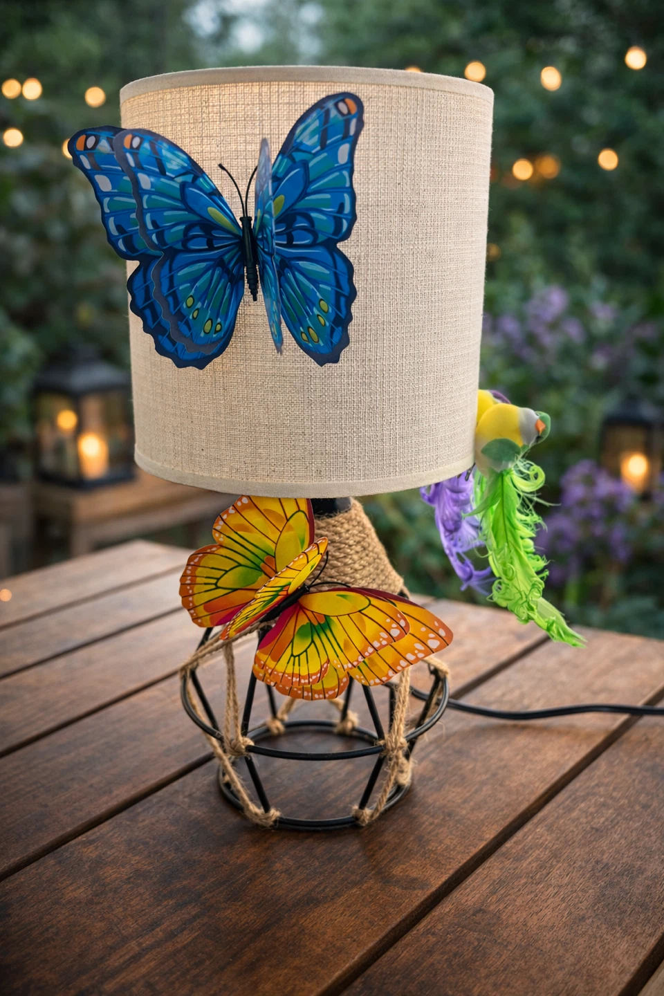 Handmade Butterfly Table Lamp - photo 4