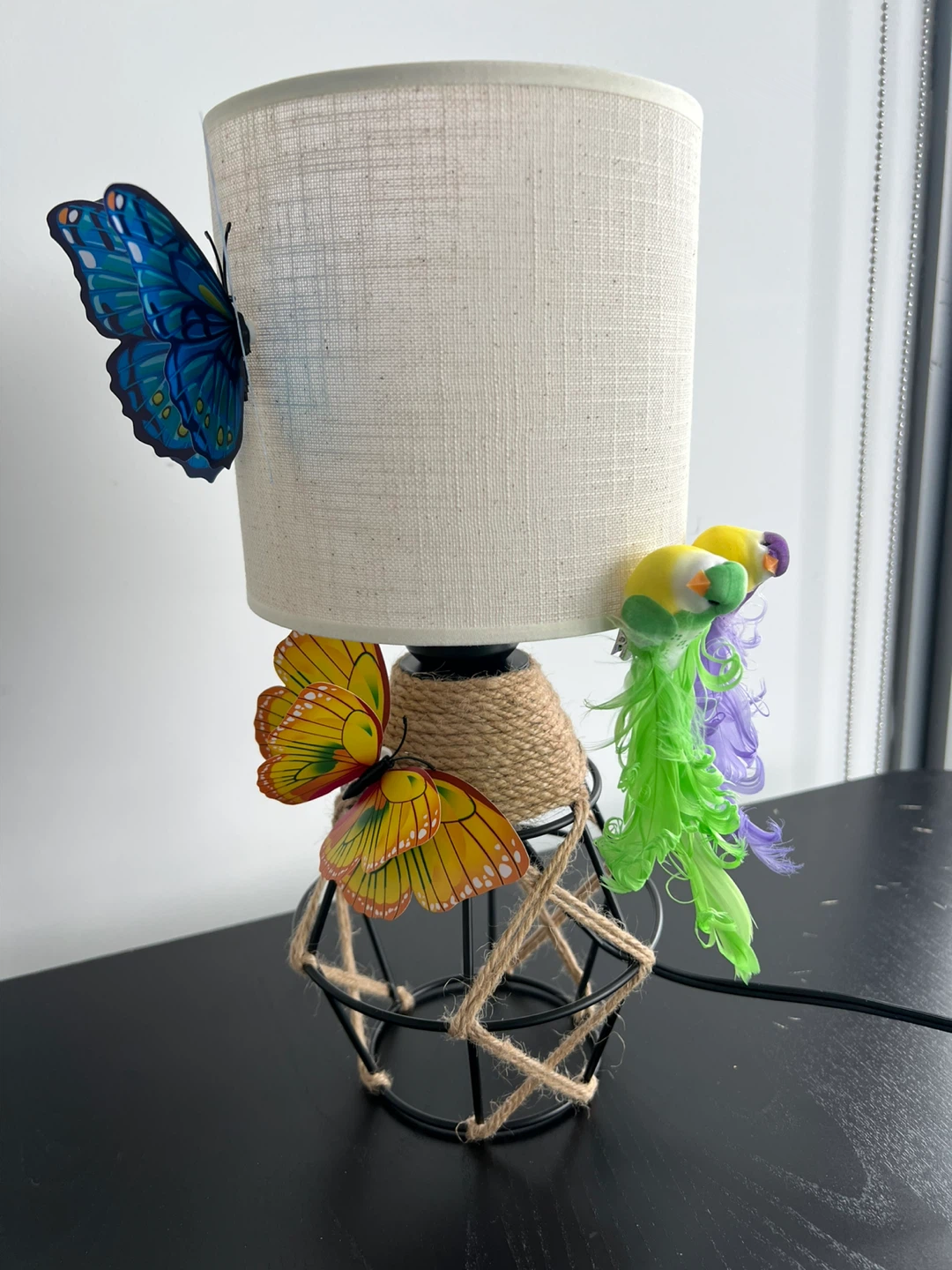 Handmade Butterfly Table Lamp - photo 2