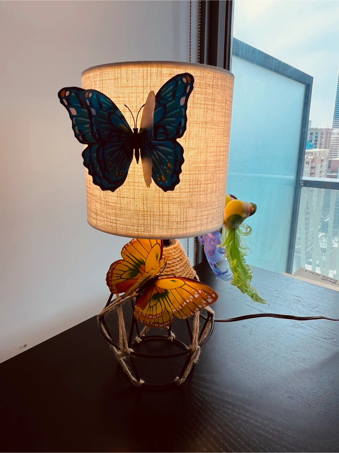 Handmade Butterfly Table Lamp - photo 3
