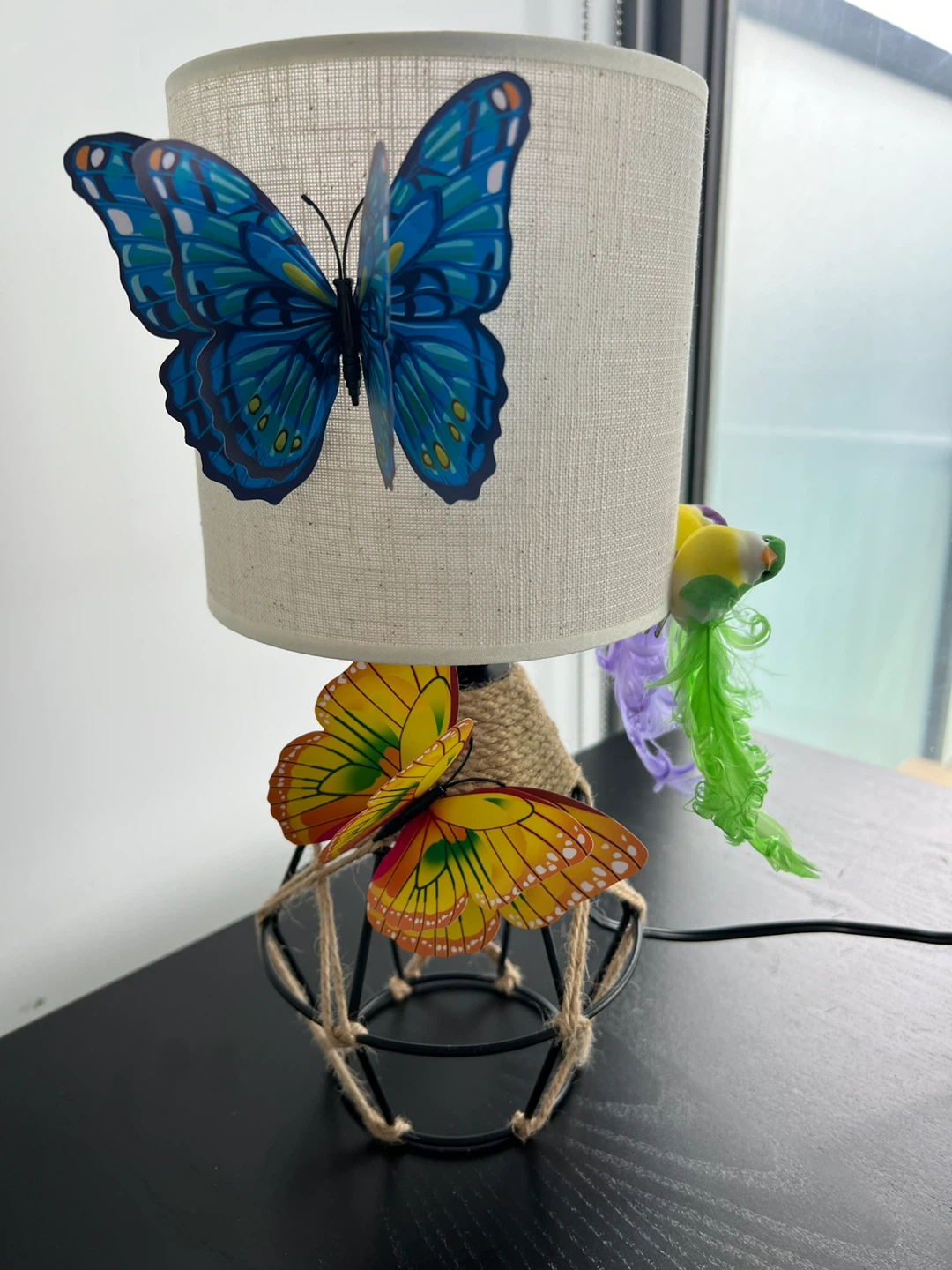 Handmade Butterfly Table Lamp