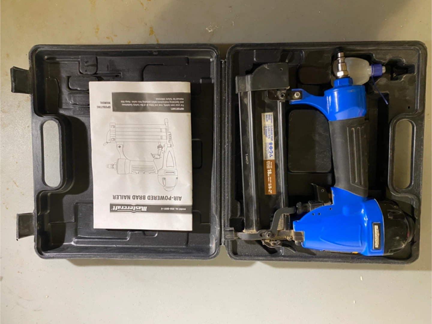 Mastercraft Air-Powered Brad Nailer