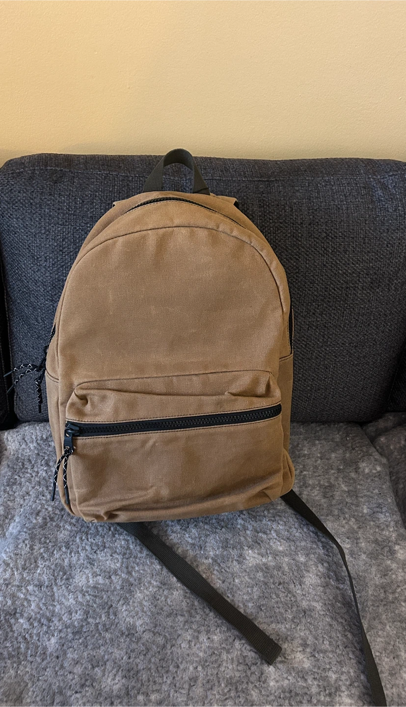 NWT Banana Republic Waxed Canvas Backpack