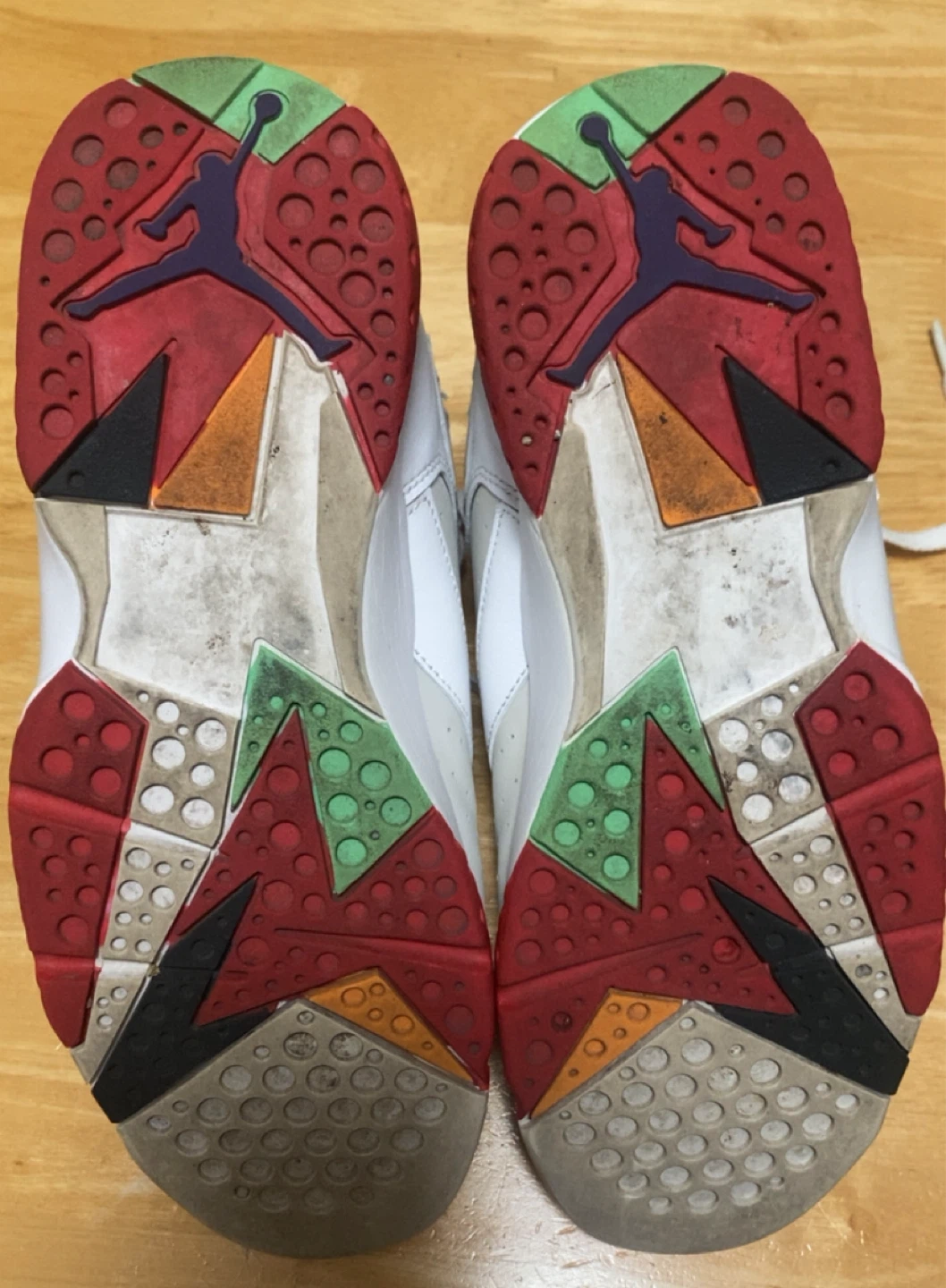Nike Air Jordan 7 Retro White Red “Hares” - photo 2