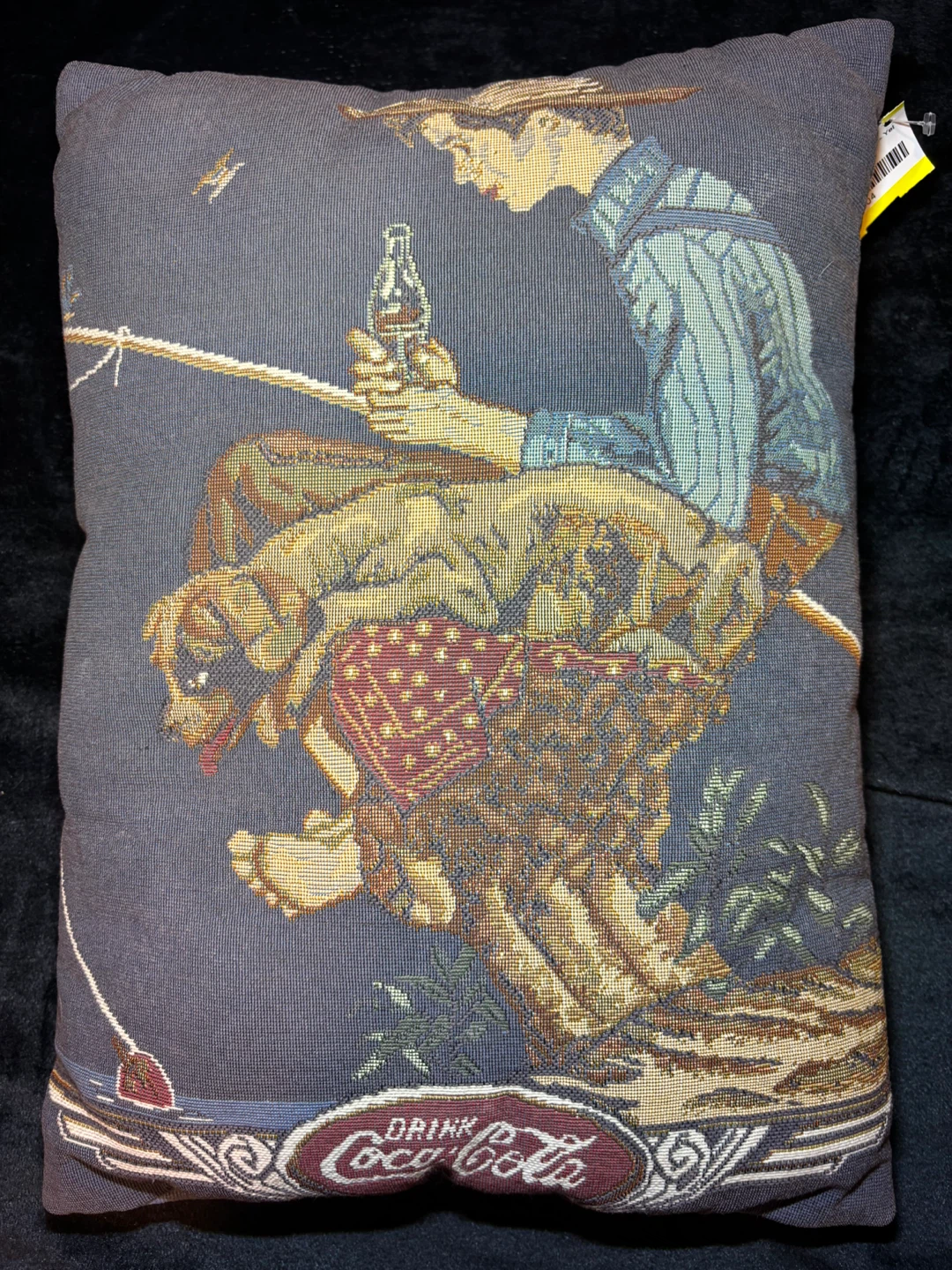 Coca-Cola Fishing Throw Pillow - photo 3