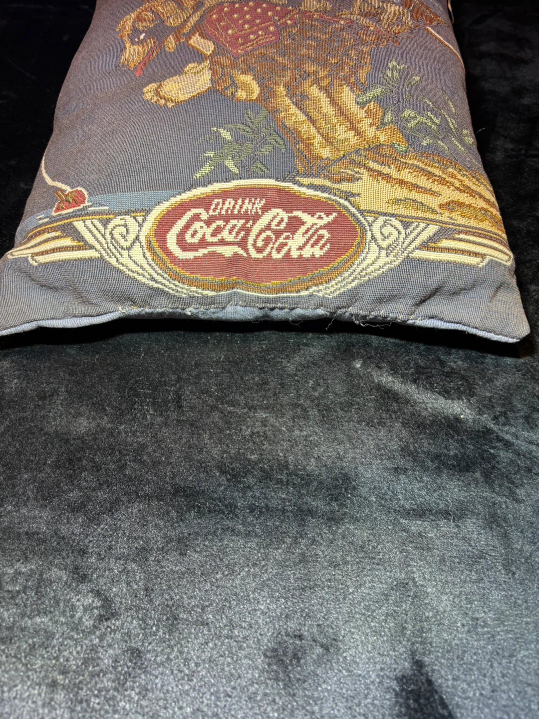 Coca-Cola Fishing Throw Pillow - photo 2